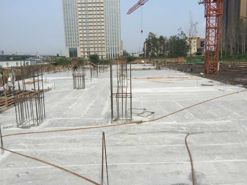 公司研究中心项目检测科研办公楼完成地下室顶板（±0.00）施工关键节点目标