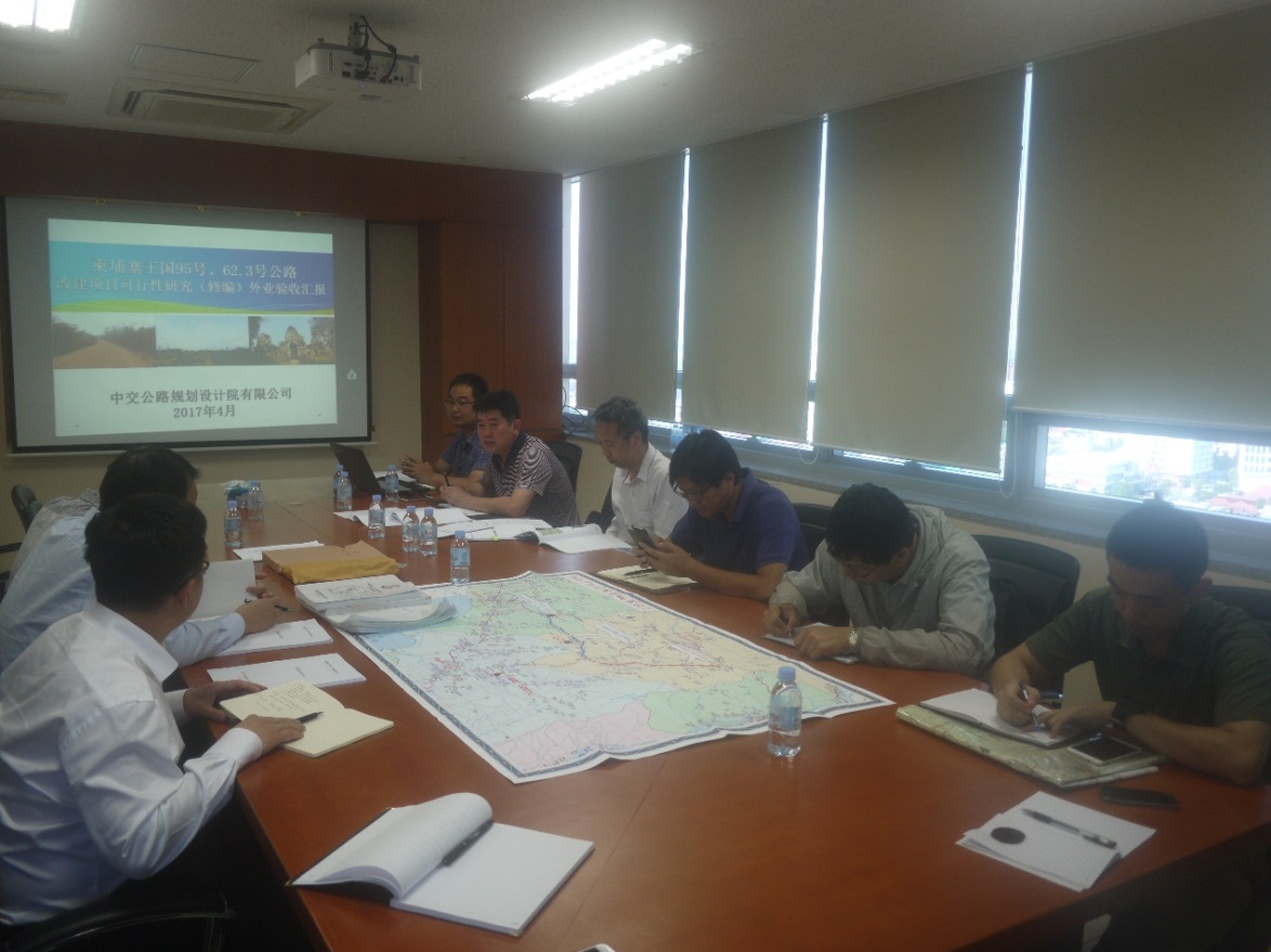 柬埔寨n95、n62.3号公路改建项目工可修编阶段外业验收顺利通过