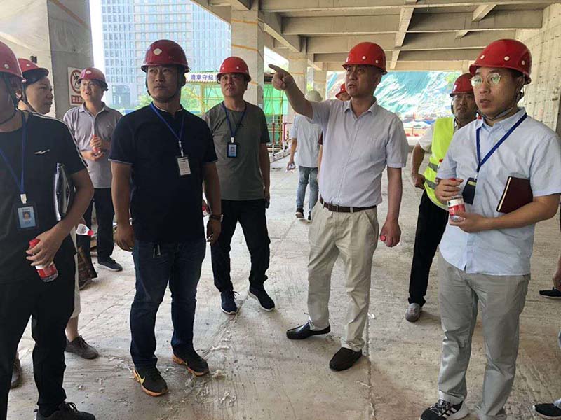 公司党委副书记、副总经理李智检查公司三期建设项目并召开现场会
